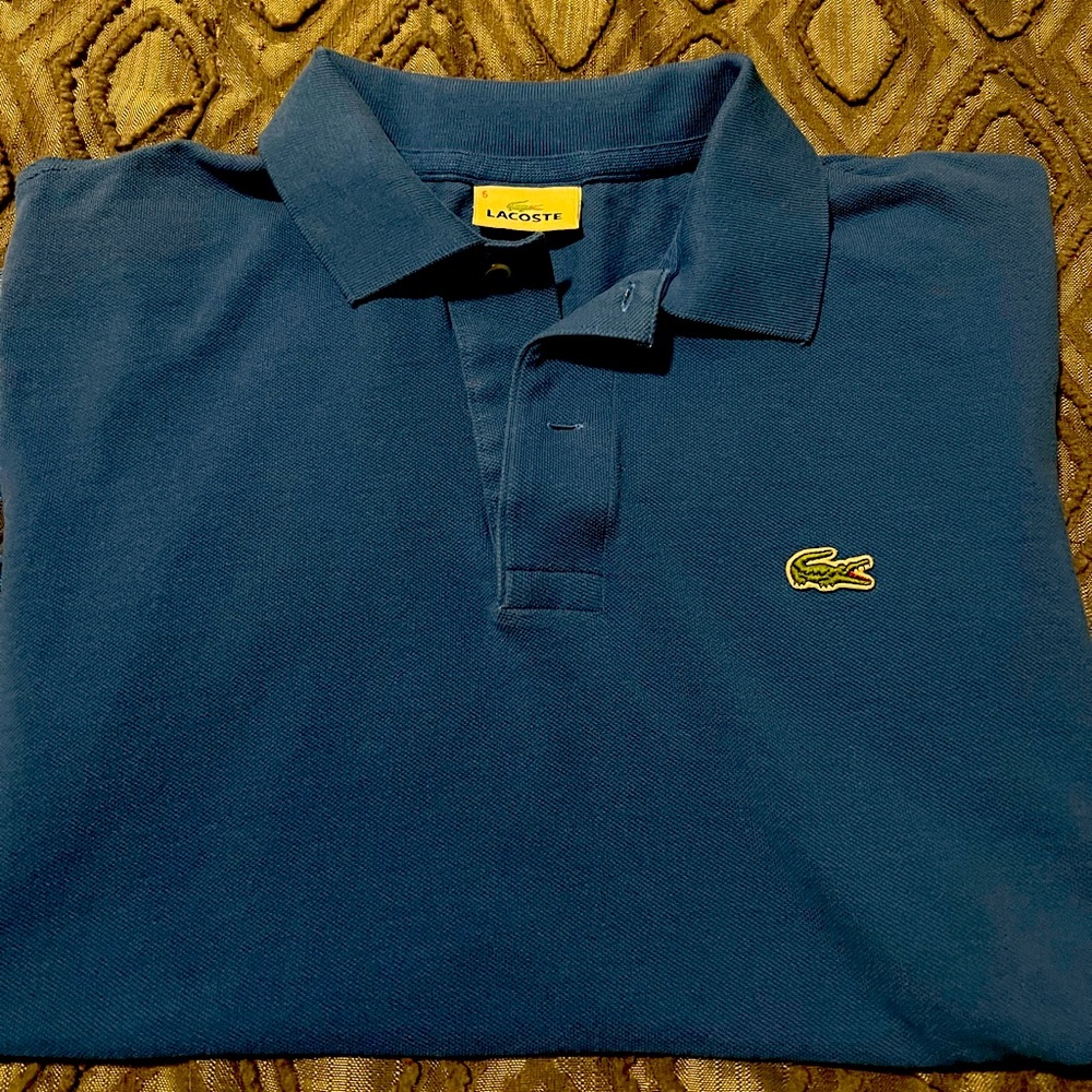 Lacoste polo. Men’s size 5/large. Blue.